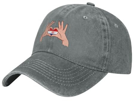 Herren Damen Denim Hut Halten Sie Die Liebe In Ihren Händen Flagge Von Kroatien Trucker Kappe Atmungsaktiv Angeln Hüte Leicht Baseballkappe Für Sport Draussen Laufen