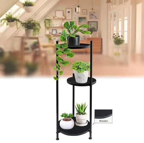 Tefola 3 Stock Pflanzenregal Outdoor, Pflanzenständer, Blumenbank für Innen, Blumenregal Balkon für Platzieren von Pflanzen Auf Balkonen Höfen und Wohnzimmern Sowie zur Produktpräsentation Verwendet