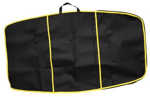 SLAHAJ sup zubehör Surf-Bodyboard-Tasche, Bodyboard-Abdeckung mit Reißverschluss-Fronttasche Surfboard Deck Bag(Yellow)