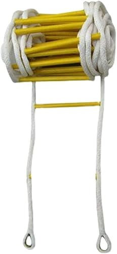 PYCJNFC Feuerfeste Rettungsleiter, Strickleiter, Feuerleitern Notfeuerleiter Strickleiter Feuerfeste Rettungsleiter/Einfarbig/15M/49Ft