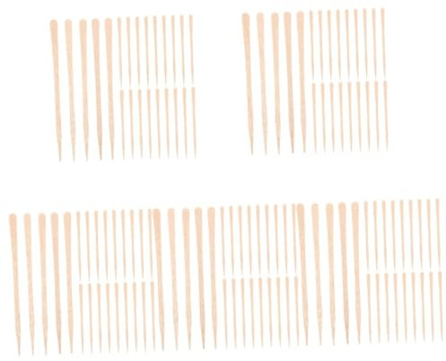 5 Ensembles Bâtonnets Bois Pour Épilation Applicateurs De Cire Pour Épilation Nez Sticks Lisses Et Pratiques Idéaux Pour Éliminer Poils 100 Pièces * 5
