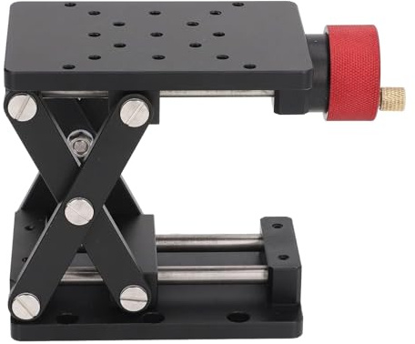 Plate-forme élévatrice de laboratoire de haute précision, élévation réglable en forme de ciseaux, alliage d'aluminium, capacité de charge de 10 kg, idéale pour les équipements de laboratoire et la