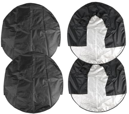 Alipis 4 Piezas Funda Protectora De Neumáticos para Neumáticos De Coche Camión Caravana o Remolque Bolsa De Almacenamiento para