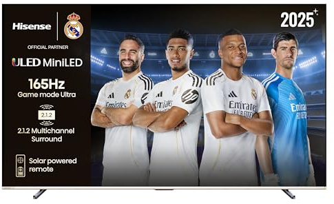 Hisense 100U70Q Pro - Mini LED Pro Smart TV 100 Pulgadas, Procesador Hi-View IA Pro, Modo Juego Ultra de 165Hz, Full Array Local Dimming, Sonido 2.1.2, Dolby Vision IQ, Dolby Atmos, Antireflejos