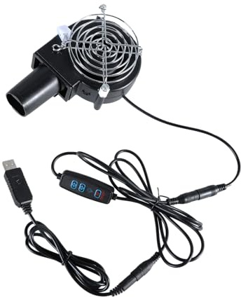 Ventilador de alimentación USB 9733 ventilador de refrigeración de velocidad ajustable con cojinete de protección de metal para exteriores y construcción