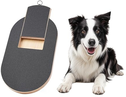 Guijinhao Dog Nail Scratch Board File, Dog Scratch Board With Built-in Snack Box, Nail File Scratcher Alternative to Dog Nail Clippers Grinders (C67-1)