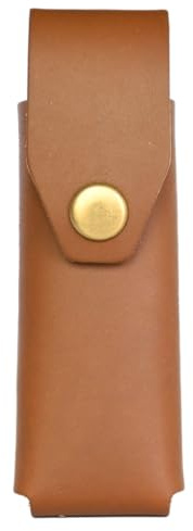 American Bench Craft Riveted Leather Sheath fits Buck 110 Folding Hunter Knife - Leather Knife Sheath (Tan)