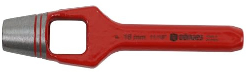 Dönges Henkellocheisen nach DIN 7200 A, rot lackiert, Durchmesser 27 mm (Locheisen)