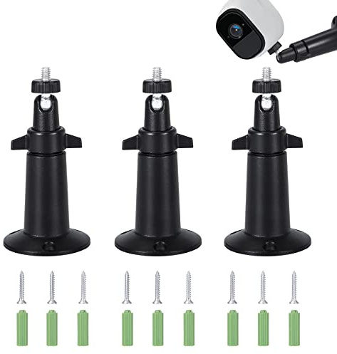 Sicherheitskamera Halterung Verstellbare Sicherheitskamera Wandhalterung Sicherheit Kamerahalter 360 Degree kompatibel mit Arlo Pro Blink CCTV 3 Stück