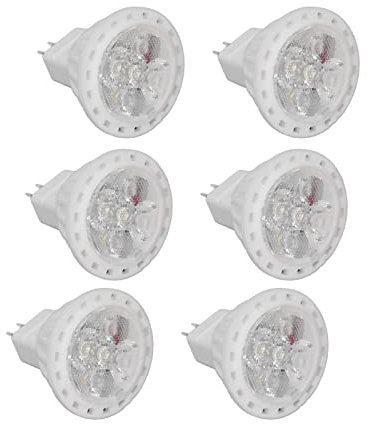 FTVOGUE MR11 Lampadina LED 4W GU4 Faretto LED Dual Pin Dimmerabile 360lm per Luce di Paesaggio Faretto da Incasso a Binario Luce calda