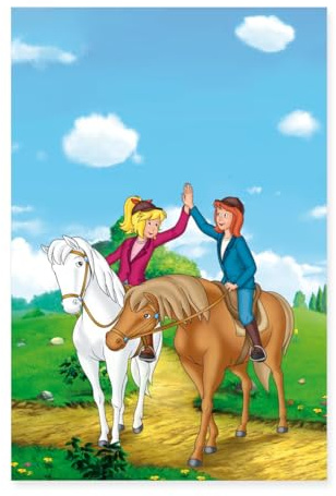 Spreadshirt Bibi und Tina Geben sich High Five Poster 60x90 cm