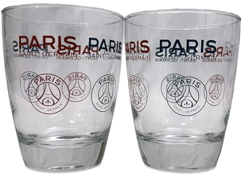 PSG 2 x Verre à eau Collection officielle PARIS SAINT GERMAIN