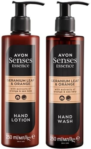 Avon Senses Essence Geranium Leaf & Orange Hand Care Set