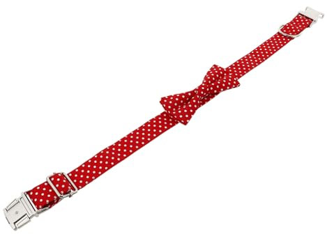 Supvox 3stücke Verstellbares Hundehalsband Mit Fliege Punktmuster Anpassbare Für Haustiere Hochwertiges Baumwollmaterial Für Geburtstagsfeiern Und Tägliche Nutzung