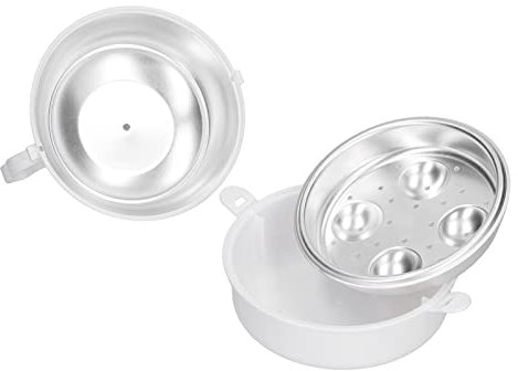 Cuociuova a Forma di Pollo 4 Uova Trasferimento Rapido di Calore Forno a Microonde Cuociuova Cucina Domestica