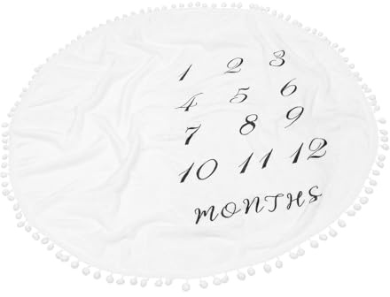 RORPOIR Fotodecke Für Flauschige Babydecke Für Neugeborene Kreative Fotografieunterlage Kuscheldecke Für Babygeschenke Für Babyshower Und Besondere Anlässe