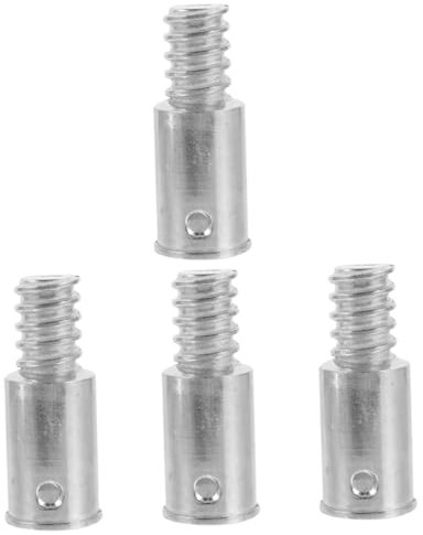 minkissy 4pcs Sweeping Broom Handle Threaded End American Thread Broom Pole Handle Extension Pole Accessories Attachments Suitable for Rods