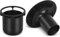SEGNAYEN Couvercle de douche, DRAIN_STRAINER, couvercle de douche, Métal et Plastique, Poli, Noir, Moderne, 115 mm, 90 mm