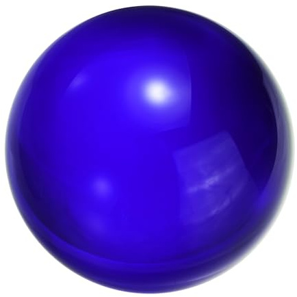 sourcing map Esfera de cristal de 50 mm, esfera decorativa sólida, adorno para adivinación del Feng Shui, adivinación, decoración de fuente de mesa, color azul oscuro