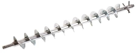 EasyRicambi - Coclea Pellet Vite Senza Fine, Trasportatore a Spirale, Rotore Carico Pellet, Adatta per Motoriduttori con Albero da 8,5mm di Diametro (Lunghezza Totale 592,25mm, Diametro Foro 8,75mm)
