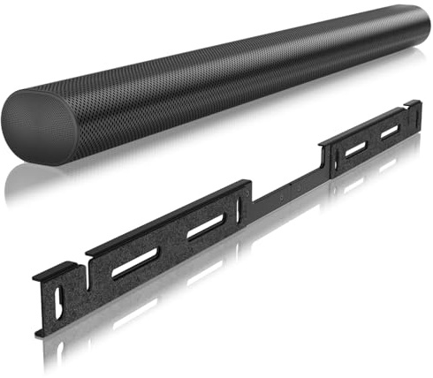 notiela Wall Mount for Sonos Arc & Arc Ultra Soundbar Mount for Under TV, No-Sag Reinforced Metal Support, Hidden Floating Design, EVA Anti-Scratch Padding, Hardware Included for Multiple Wall Types