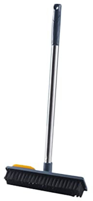 Ipetboom Floor Scrub Brush Telescopic Handle Grout Cleaner for Easy Bathroom and Tile Cleaning Versatile Pet Hair Removal and Stain Scrubbing Tool Suitable for Hard Floors and Carpets