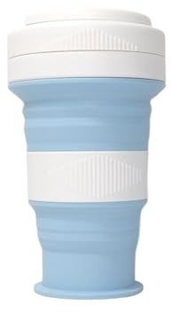 TGHDMD Vaso de agua de silicona plegable de 550 ml, vaso de viaje plegable for acampar al aire libre y senderismo, vaso reutilizable a prueba de fugas for café, té, oficina, gimnasio.(E)