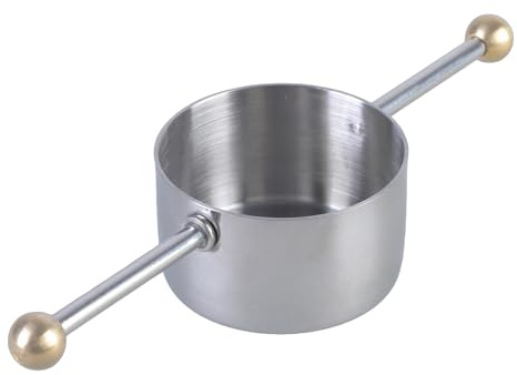 Confezione da 2 misurini da cocktail in acciaio inox, efficienti, doppie perline, accessori per liquori e ristoranti
