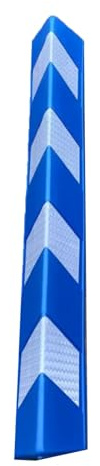 Paracolpi Garage, Protezione Angolare Riflettente per Pareti, Imbottitura Autoadesiva per Pali di Parcheggio Bordo Magazzino Colonne(Blue)