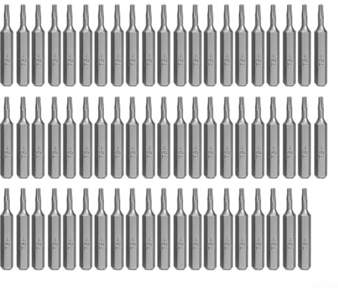 Yuanpgky Set di 50 punte esagonali da 4 mm per cacciavite Torx T6H a T25H per utensili elettrici, cacciaviti elettrici e assemblaggio di mobili (T6H)