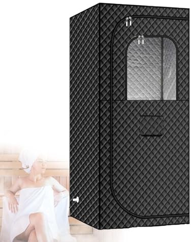 Inomhusbastu För Vuxna, Bastu Med Stol 1200w, 2l ånggenerator, Hopfällbart Bastutält, Bärbar ångbastu För Hemmet, Snabbvärmande Bastu, ångbastu Spa(80cm(31.4in))