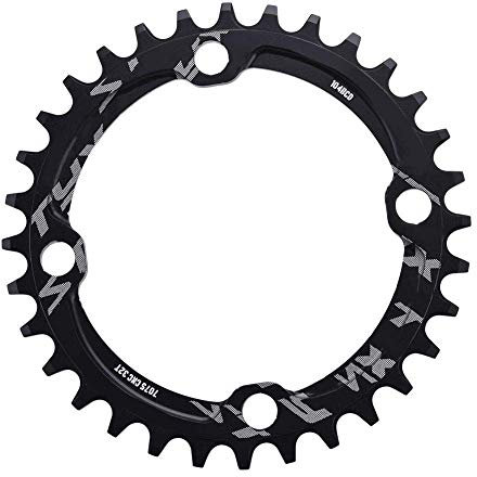 Bike Chainring, 36T BCD 104 Mountain Bike Single Speed Chainring for Most Bicycle Road Bike Mountain Bike (Black)
