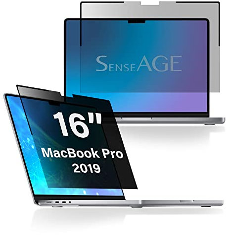 SenseAGE Filtre de Confidentialité Magnétique Premium pour MacBook Pro 16 Pouces (2019), Filtre écran Confidentialité Anti-Espion, Lumière Bleu, Film de Protection Amovible pour MacBook Pro 16