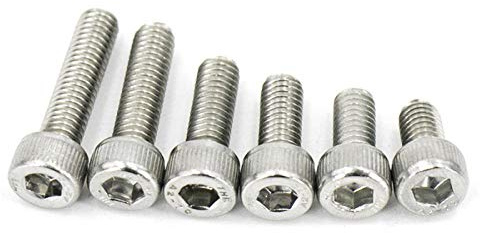 Innensechskantschrauben aus Edelstahl 304, Zylinderkopfschrauben, M16 ~ M20, flacher bechergerändelter Becherkopf-M20 * 80 (2 Stück/Beutel)