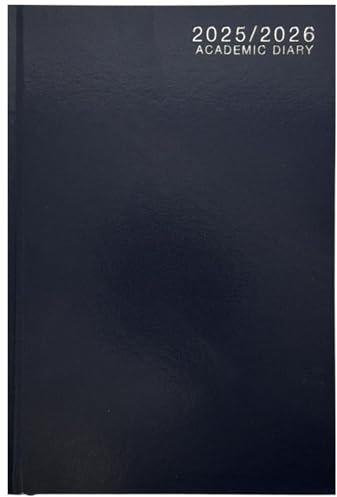 PaulStore WTV Schülerkalender 2025–2026, A5, gebunden, A5, Wochenansicht, Jahresplaner für Business, Büro, Zuhause, Termine (schwarz)