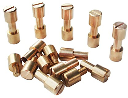 Messingnieten, EDC-Messerhersteller, Drehstift-Verschlüsse, DIY-Messergriff, Bolzen, Schrauben, 10 Stück (8 mm)