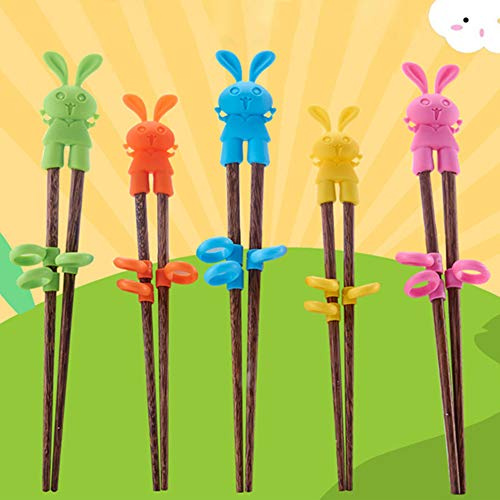 Chopstick Use Helper, 1 Pair Training Chopsticks for Adults Children Beginner, Right or Left Handed, Cartoon Chopsticks for Kids (1#)