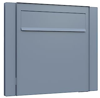 Zaunbriefkasten, Design Zaunbriefkasten Latina in Grau Metallic - Bravios