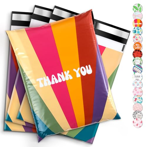 Bolsas de Mensajería, 100pcs Bolsas de Envío Autoadhesivas, Empaque Lindo Resistente al Desgarro a Prueba de Agua, Bolsas de Mensajería de Ropa de Envío Adecuadas para Bolsas