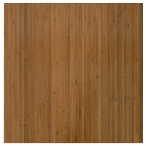 vidaXL Teppich Rechteckig Braun 100x100 cm Bambus