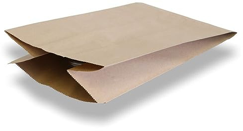 Papier-Kompostbeutel, Müllbeutel, Braun, nassfest, 20 + 16 x 36 cm, 500 Stück