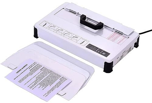 IUBGFTO Heißschmelzbindegerät, Automatisches Bindegerät für A4-Bücher und Vertragsdokumente, Elektrisches Kammbindegerät, 50 mm Bindestärke (480 Blatt Papier), Ideal für den Einsatz im Büro