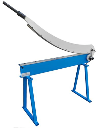 KATSU Tools Manual Sheet Metal Cutter Hand Guillotine Shear 1000mm Heavy Duty Steel Sheet Plate Cutter Scissor with Sturdy Stand, for 1.5mm Thickness Sheet Metal 165165