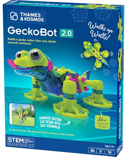 Thames & Kosmos GeckoBot 2.0, Roboter-Gecko, STEM-Experimentier-Kit für Kinder, Lernressourcen für Physik, Wissenschaftsspaß für Kinder ab 8 Jahren