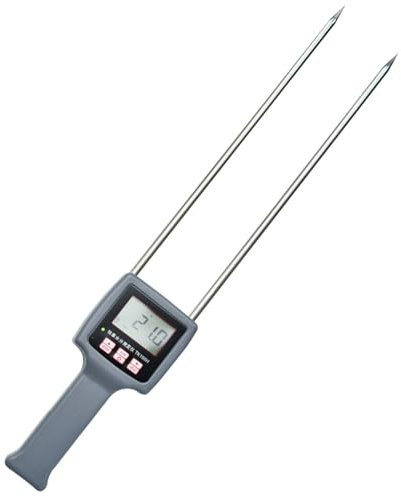 THYXGS Humidimètre pour Foin avec Sonde, Testeur Portable D'humidité des Balles De Foin, Humidimètre avec Compensation De Température Et D'humidité, pour Gazon Et Pâturages