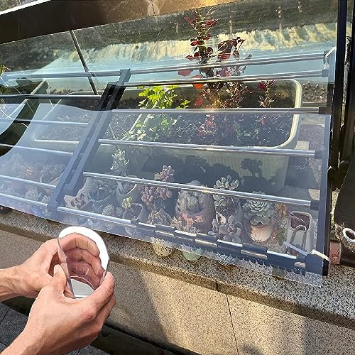SAJMN Toiture en Polycarbonate Transparent Anti-UV pour Serre, auvent, abri de Voiture, 1 x 20 m (3,3 x 65,6 pi)