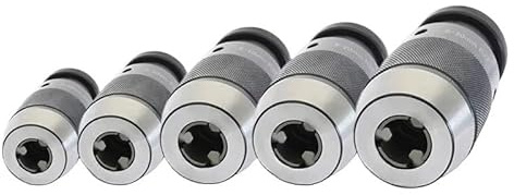 1 pieza B10 B12 B16 B18 B22 Portabrocas for máquina perforadora Portabrocas cónico Power JT6 Pinza de taladro automática Autoapriete Sin llave(B12 (1-10mm))