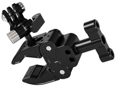 Multifunktionell superklämma tång klämma för DSLR stativ monopod ljusfäste telefon monitor hållare 1/4 tum gänga slitstark kamera tillbehör för resor vlog