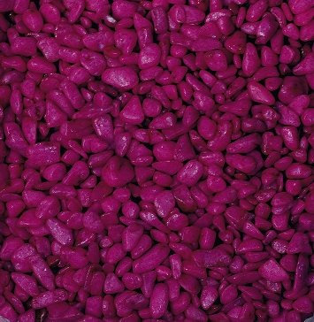 Eurosand Nuggets 6-8mm (gerundete Dekosteine, Farbsteine) 1 kg. pink, Fuchsia -10