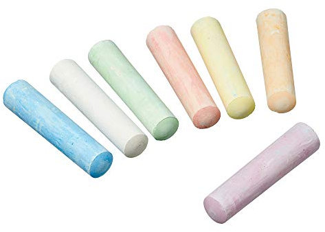 Cepewa Set di 15 gessetti per dipingere su strada Jumbo, colorati, per bambini, fai da te